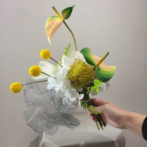 Bouquet de fleurs artificielles mixte décoration maison luxe accessoires photo