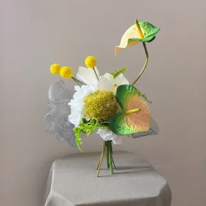 Bouquet de fleurs artificielles de luxe moderne décoration de maison accessoire photo élégant
