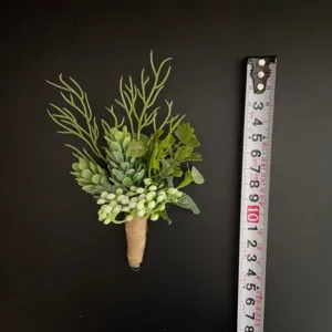 Eukalyptus Schleierkraut Boutonniere künstliche Hochzeit Bräutigam Korsage Requisite