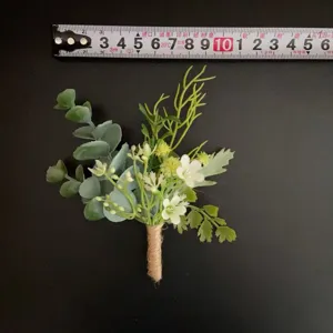 Eukalyptus Schleierkraut Boutonniere künstliche Hochzeit Bräutigam Korsage Fotografie Requisite
