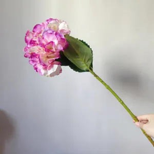 European artificial hydrangea silk flower for home decor and wedding arrangement.