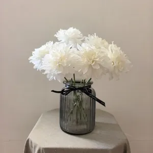 Artificial dahlia flowers vintage silk bouquet for home decor DIY crafts arrangement
