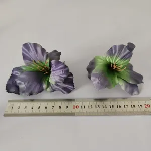 Têtes de fleurs de glaieul artificielles fleurs en soie pour accessoires de cheveux.