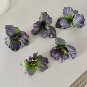 Têtes de Fleurs de Glaïeuls Artificiels Couleur d'Automne Vintage Fleurs en Soie Pour Bricolage Mariage Décoration Maison