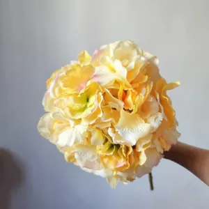Artificial silk hydrangea flower bouquet for home decor, wedding party, and living room display.