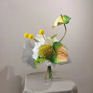 Bouquet de fleurs artificielles de luxe moderne décoration de maison arrangement floral de table