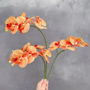 Artificial 3D printed butterfly orchid flower branch, perfect for home decor and floral arrangements.
