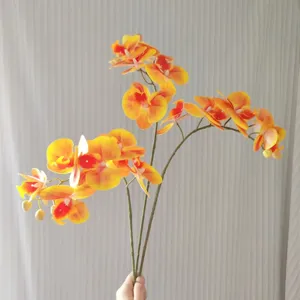3D printed artificial phalaenopsis orchid flowers real touch silk floral home decor