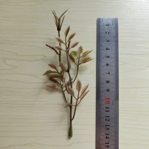 Artificial plant leaves green PVC branch DIY handmade floral arrangement decor accessory