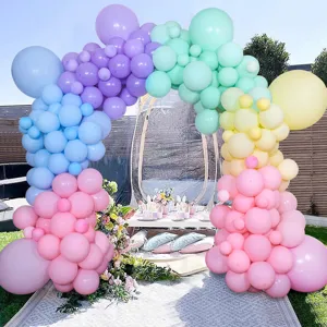Pastell Ballonbogen Set für Geburtstag Party Hochzeit Dekoration Macaron Ballongirlande
