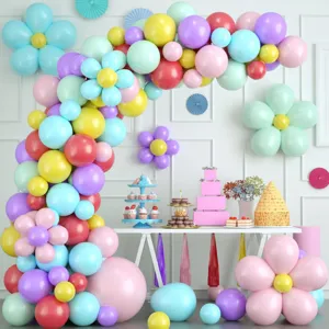 Pastel balloon arch kit for birthday party wedding and celebration decorations colorful decor