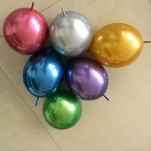Metallic Tail Balloons Long Latex Balloons For Birthday Party Wedding Scene Decoration Supplies Shiny Decor