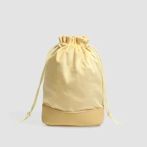 Thickened Velvet Drawstring Jewelry Pouch Bucket Bag Soft Storage Bag for Small Items