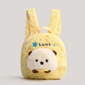 Mignon Ours Dessin Animé Sac à Dos en Peluche Mode Décontracté Cartable Doux Animal En Peluche Daypack Pour Femmes Filles Trajet Quotidien