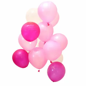 Birthday latex balloons set romantic wedding party decoration pink white color balloons