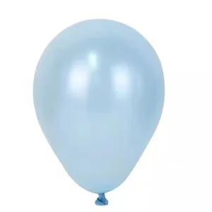 Light blue metallic latex balloon for birthday party wedding decoration celebration events.