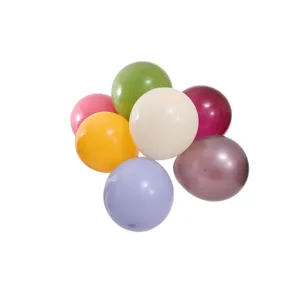 Colorful latex balloons set for party wedding birthday decoration, multi-color round balloons.