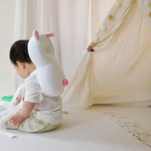 Baby Kopfschutz Kissen Kleinkind Sturzsicherung niedliches Hasen Design weich gepflastert