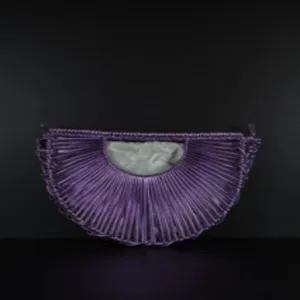 Handmade woven semi-circular crescent handbag purple stylish shoulder crossbody bag new