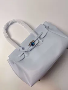 Grand Capacité PVC Jelly Bag Femmes Tote Sac à Main Classique Tourniquet Sac à Bandoulière Sac Transparent