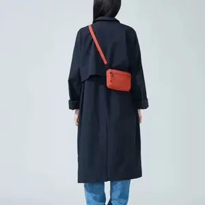 Korean style orange crossbody bag passport wallet small square bag for women fashion casual