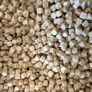 Natural schima wood blocks, unholed wooden particles, ideal for kids sandbox filler.