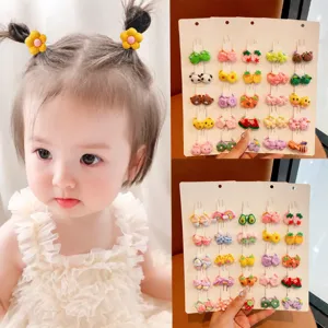 Carini elastici per capelli da bambina piccoli elastici accessori floreali a cartone animato
