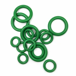 Green wooden rings for DIY crafts, colorful wooden hoops for handmade jewelry making.