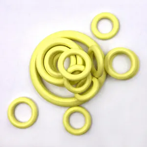 Close-up shot of colorful eco-friendly wooden rings, various sizes for DIY crafts and accessories.