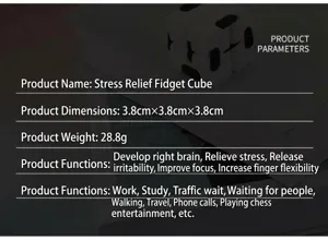 Unendlichkeit Wuerfel Anti Stress Spielzeug Hand Fidget Block Dekompression Werkzeug