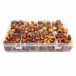 DIY Wooden Beads Mixed Pattern Loose Beads Large Hole Beads For Dreadlocks Hair Crafts Jewelry Making