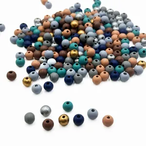 Morandi houten kralen ronde houten afstandskralen voor DIY sieraden maken handwerk 100 stuks