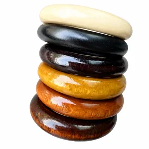 Colorful wooden rings 55mm wood loops DIY accessories for handbag curtain hardware parts