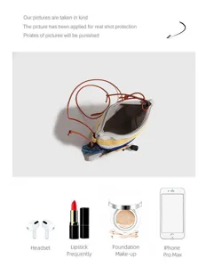 Borsa a tracolla stile campeggio per cellulare, borsetta casual con pratiche tasche.