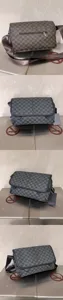 Klassieke ruitjes schoudertas voor heren en dames, stijlvolle casual crossbody tas van canvas.