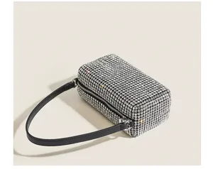 Rhinestone evening bag sparkling crystal shoulder underarm purse for women party wedding bag