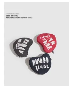 Hartvormige opvouwbare boodschappentas draagbare opbergtas veelzijdig minimalistisch ontwerp