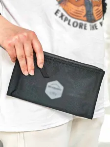 Sac Passeport de Voyage Portable Organisateur de Documents à Fermeture Éclair Multi-Couches Pochette Porte-Monnaie