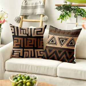 African tribal print throw pillow cover ethnic geometric cushion case for sofa living room decor