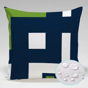 Outdoor waterproof geometric throw pillow cover modern decorative cushion cover for beach lounge