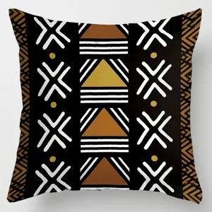 African totem throw pillow cover ethnic geometric print decorative cushion case for home sofa
