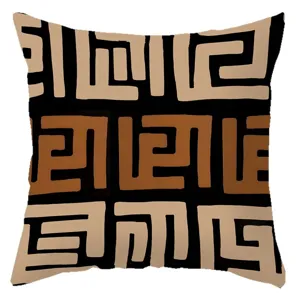 African Tribal Pattern Throw Pillow Cover Ethnic Geometric Decorative Cushion Case for Sofa