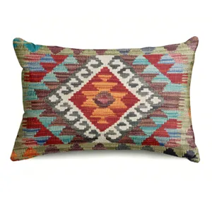 Bohemian geometric throw pillow cover vintage ethnic style decorative cushion case 45x45