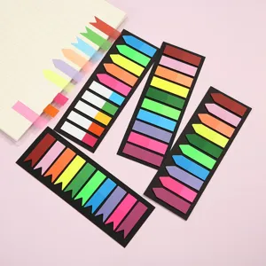 Translucent sticky notes arrow index tabs memo pads creative stationery office school supplies set.