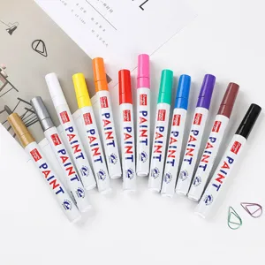 12-color paint marker pen set 2.8mm DIY black card tire touch up graffiti art marker pens