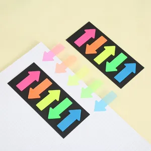 Translucent arrow sticky notes neon index tabs aesthetic office stationery memo pads