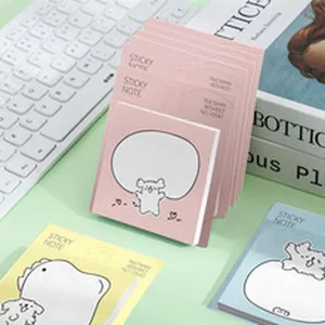 Cute colorful sticky notes set office memo pads aesthetic stationery note paper 75x75mm