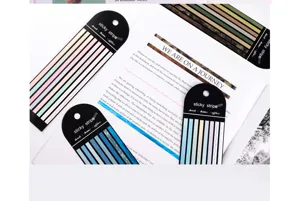 PET Ultradunne Lange Strook Sticky Notes Macaron Serie Studenten Indexering Pagina Markers