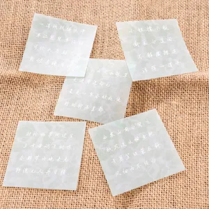 Note adesive PET impermeabili con design a onde d'acqua e classiche poesie cinesi.