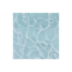 Foglio adesivo impermeabile in PET con motivo a onde d'acqua, ideale per appunti di studio.